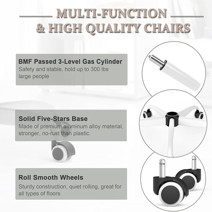 Mimoglad Office Chair, High Back Ergonomic Desk Chair - Image 7