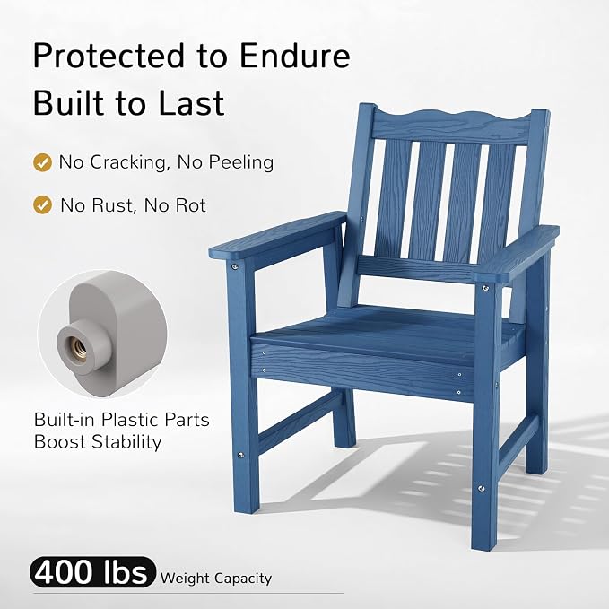 Stoog All-Weather Patio & Garden Chair, Outdoor Dining Chair - Image 4