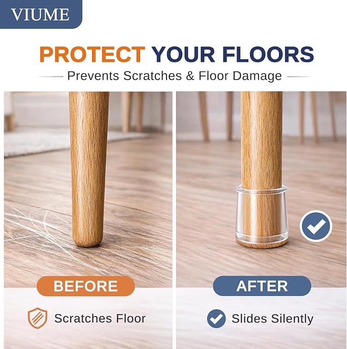 VIUME 32 Pcs Chair Leg Floor Protectors - Image 2