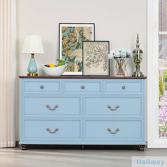 Joaxswe Farmhouse 54" 7 Drawers Dresser - Image 7