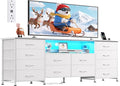 WLIVE White Dresser for Bedroom, Dresser TV Stand for 65, 75 inch TV by WLIVE