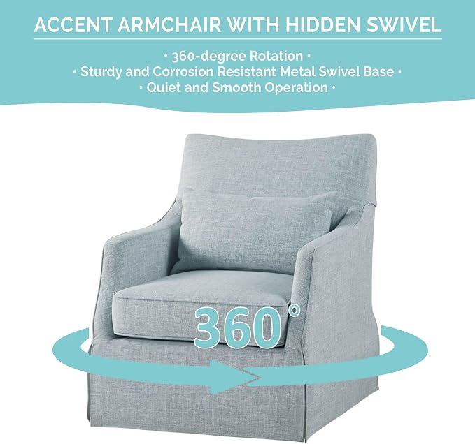 Martha Stewart London Swivel Chair - Image 4
