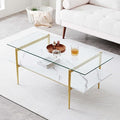LumFurn Rectangle Coffee Table for Living Room, Mid-Century Modern Design by LumFurn