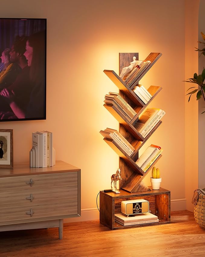 Evermagin 6 Tier Tree Bookshelf - Image 6