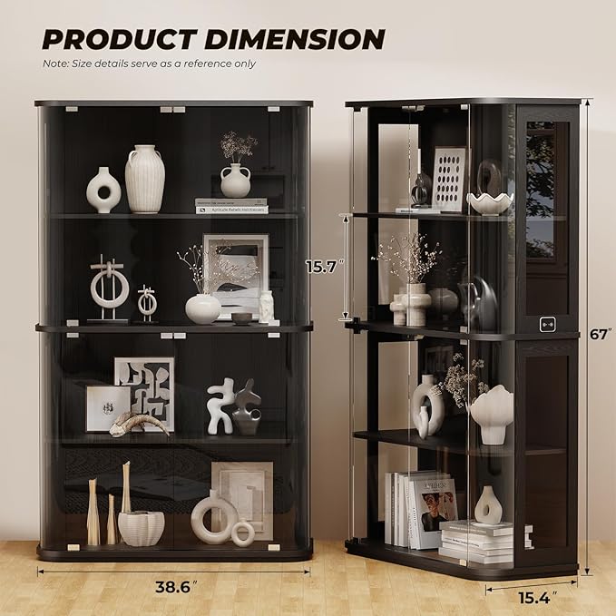 BROTTAR Large Rounded Display Cabinet - Image 2