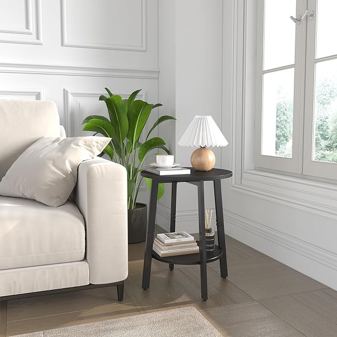 sthmec Side Table, Small Round End Table - Image 5