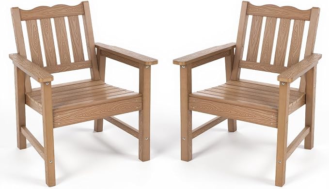 Stoog All-Weather Patio Chairs Set of 2, Oversized Garden Chair by Stoog