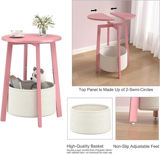 sthmec Small Round Side End Table - Image 7