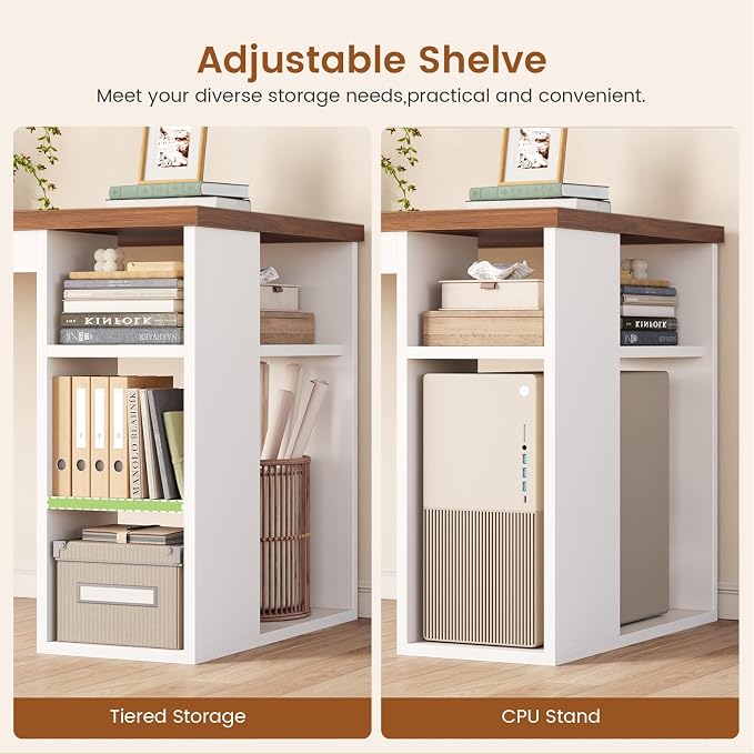 SEDETA 55.1" Farmhouse Office Desk - Image 4