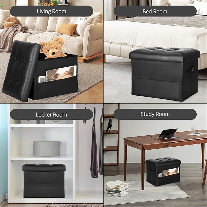 Storage Ottoman Foot Rest Stool - Image 5