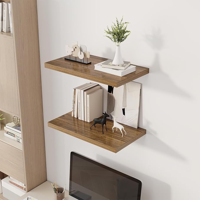 Dreamland 24" Floating Shelves for Wall, Wall-Mounted Shelves for Bedroom - Image 6