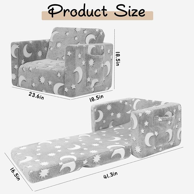 SLIGUY Toddler Couch, Toddler Chair. Kids Couch, Baby Couch, Couch - Image 2