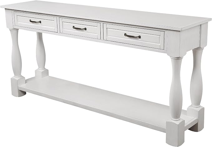 Knocbel Long Antique Entry Console Table - Image 14