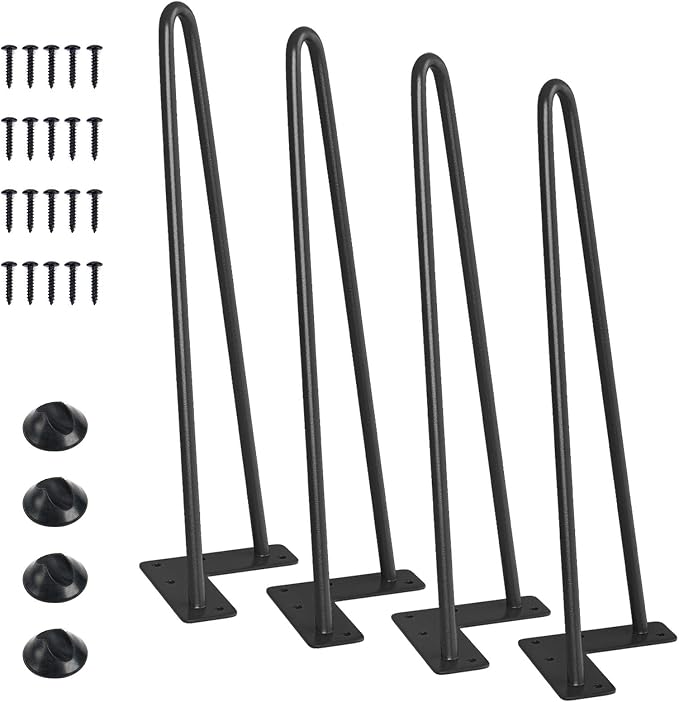 SMARTSTANDARD 14 Inch Heavy Duty Hairpin Furniture Legs, Metal Home DIY Projects by SMARTSTANDARD