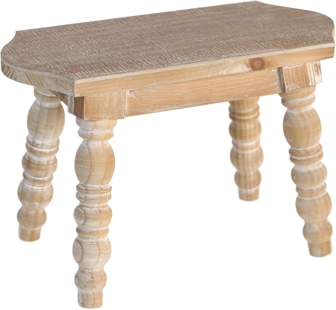 dwellington Wooden Bathroom Wood Foot Stool by dwellington