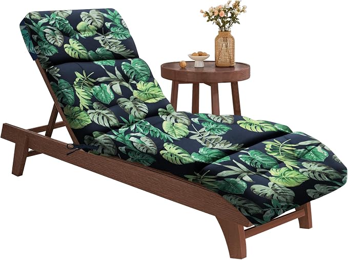 EverPine Outdoor Chaise Lounge Chair Cushion 74.4 x 22.8 x 4.7 Inche, Patio by Unknown