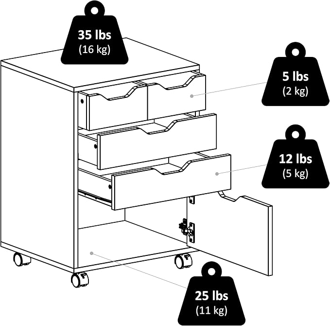 Winsome Halifax Mobile Storage Cabinet - Image 17
