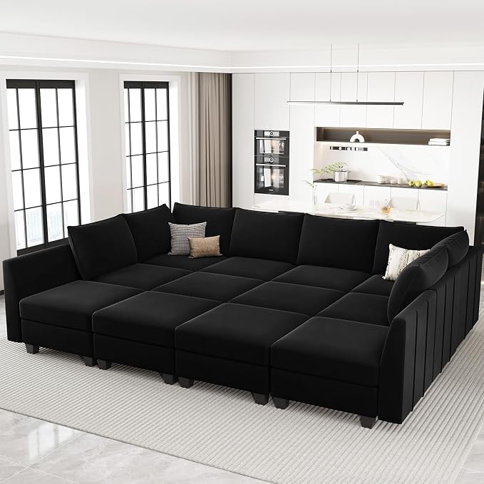 Belffin Oversized Modular Sectional Couch Sleeper Sofa by Belffin