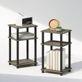 Furinno Just 3-Tier Turn-N-Tube Open Storage Nightstand, Plastic Poles by Furinno-FitsYourSpaceFitsYourBudget