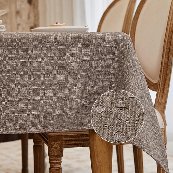BALCONY & FALCON Rectangle Tablecloth Washable Wrinkle Resistant and Water by BALCONYFALCON