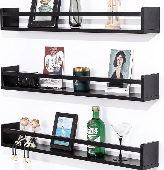 AZSKY Black Nursery Bookshelves - Image 6