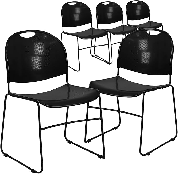 Flash Furniture Hercules Series Ultra-Compact Plastic Stacking Event/Waiting by FlashFurniture
