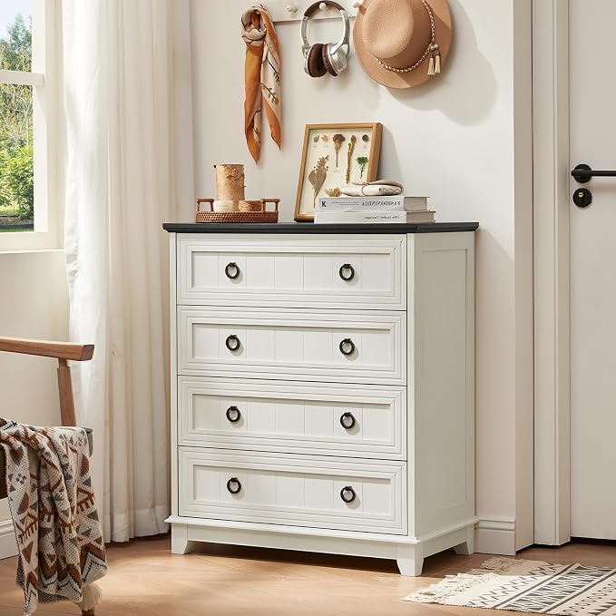 Joaxswe Farmhouse 4 Drawer Dresser - Image 4