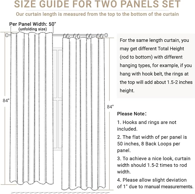 100% Blackout Shield Polyester Blackout Curtains - Image 7
