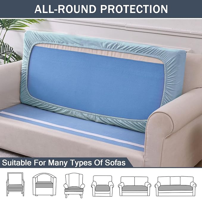 Stretch Cushion Cover, Soft Velvet Plush Cushion Slipcovers Loveseat Sofa - Image 5