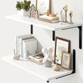 Fun Memories Floating Shelves for Wall, 12 Inch Deep Floating Shelves Set of 2 by FunMemories