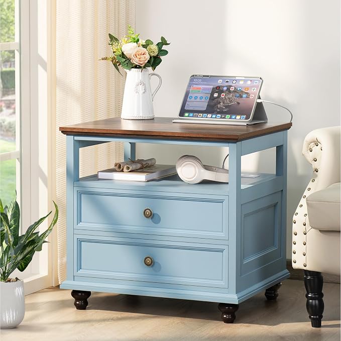 Joaxswe Farmhouse Nightstand - Image 4