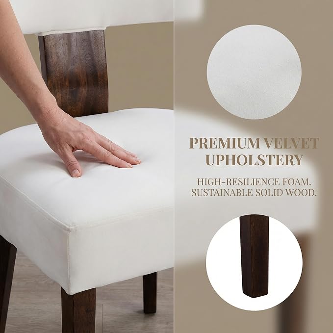 VESCASA Upholstered Farmhouse Dining Chairs - Image 3
