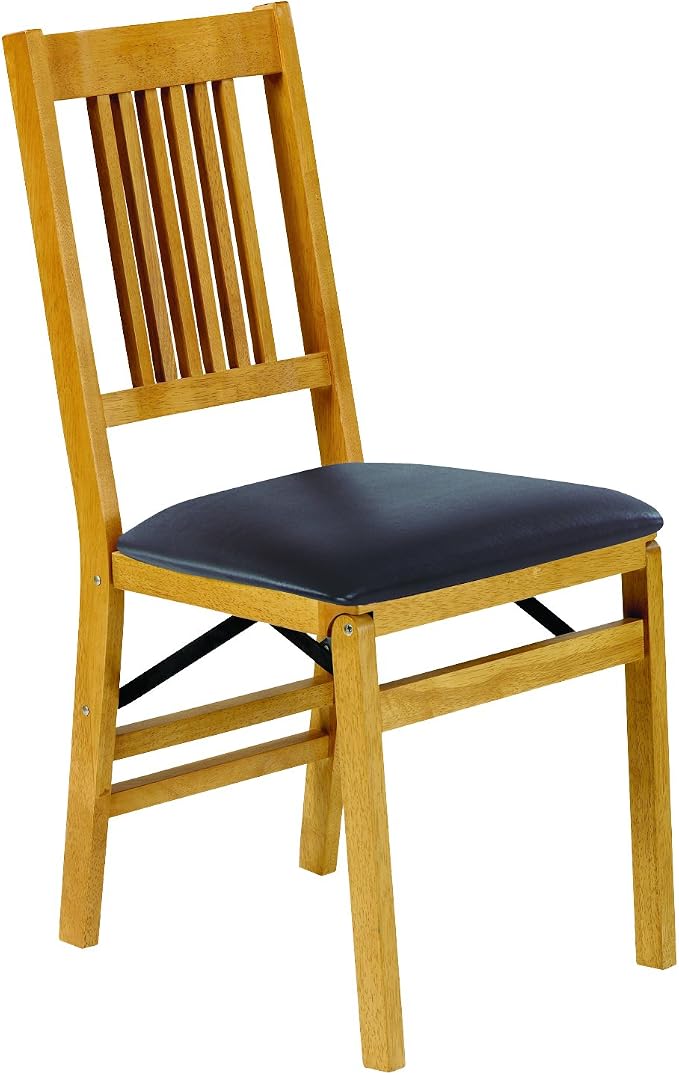 MECO Stakmore True Mission Wooden Folding Chairs - Image 4