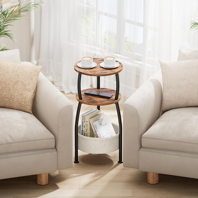 Round Side Table for Small Spaces - Image 4