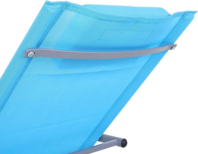Outsunny Zero Gravity Rocking Chair Outdoor Chaise Lounge Chair Recliner Rocker - Image 9