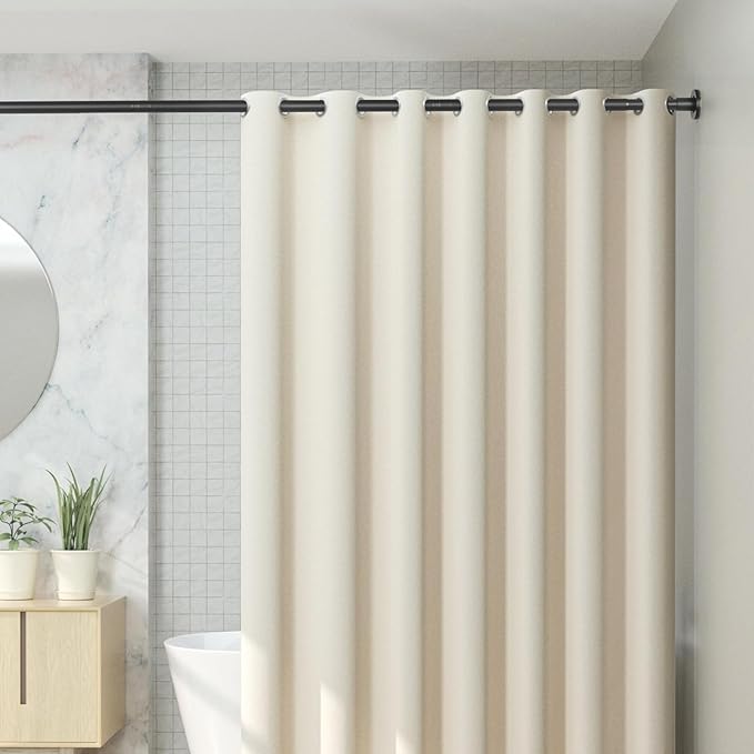 CorkLatta Black Shower Curtain Rod 31 to 92 Inch, 1 Inch Diameter Adjustable - Image 7