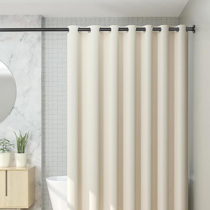 CorkLatta Black Shower Curtain Rod 31 to 68 Inch, 1 Inch Diameter Adjustable - Image 7