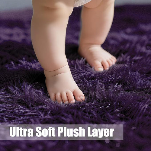 6x9 Fluffy Area Rug for Living Room, Shag Area Rugs for Bedroom - Image 2