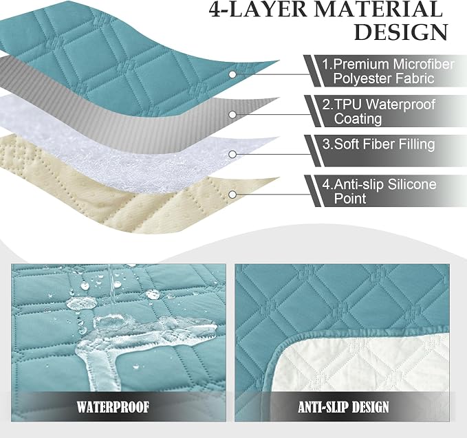Genina Waterproof Recliner Chair Covers, Recliner Cover - Image 7
