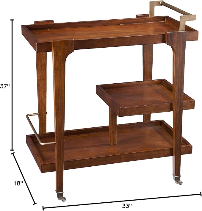 Holly & Martin Zhori Midcentury Modern Bar Cart - Image 7