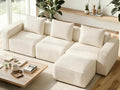 Welzona 103" Modular Sectional Sofa, Minimalist Comfy Cloud Couch Sectional by WelzonaDirect