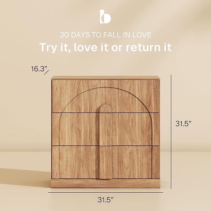 BELLEZE Set of 2 Bookcase with 3 Drawers, Modern Book Shelf with Wide Wooden - Image 2