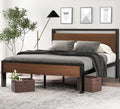 SHA CERLIN 14 Inch Queen Size Metal Platform Bed Frame by SHACERLIN