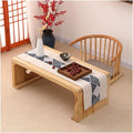 Japanese Floor Table, Vintage Low Rectangular Tea Table, Tatami Accent Furniture by Unknown