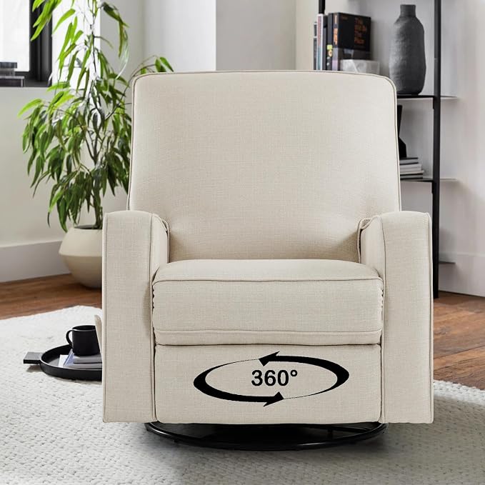 Harkawon Swivel Rocker Recliner Chair, Glider Rocker Recliner, Rocking Chair - Image 7