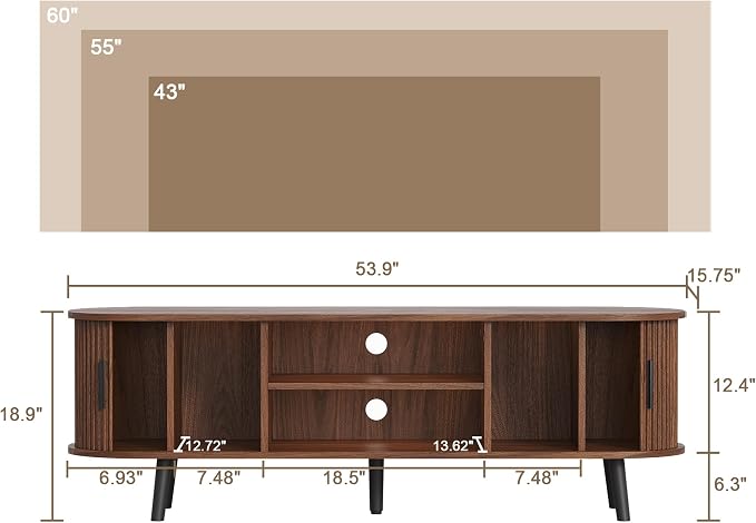 ChooChoo Mid Century Modern TV Stand - Image 2