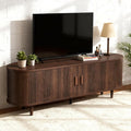 58" Mid Century Modern TV Stand, Wood TV Consoles by Unknown
