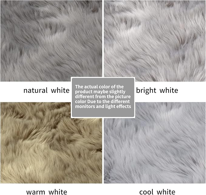 Ciicool Ultra Soft Faux Sheepskin Fur Rug Fluffy Rug - Image 7