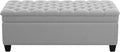 WUTUTUEE 51" Fabric Storage Ottoman Bench, Upholstered Rectangle End of Bed by WUTUTUEE