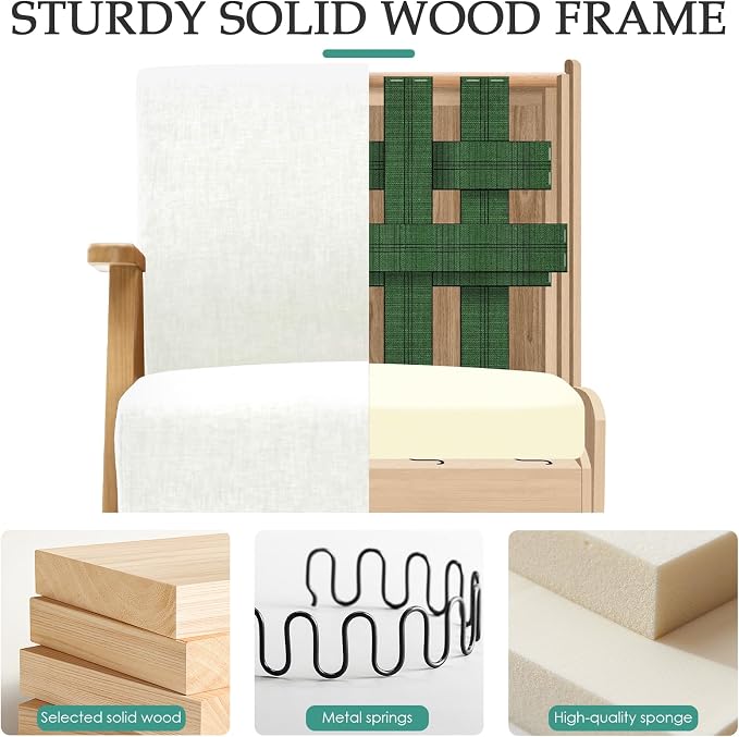 Home Accent Chair Mid Century Modern Accent Chair - Image 4